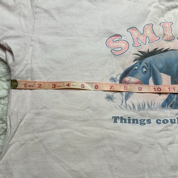 Pink Smile It Could Be Worst Eeyore Vintage Graphic Oversize Disney GG30 - Picture 5 of 11